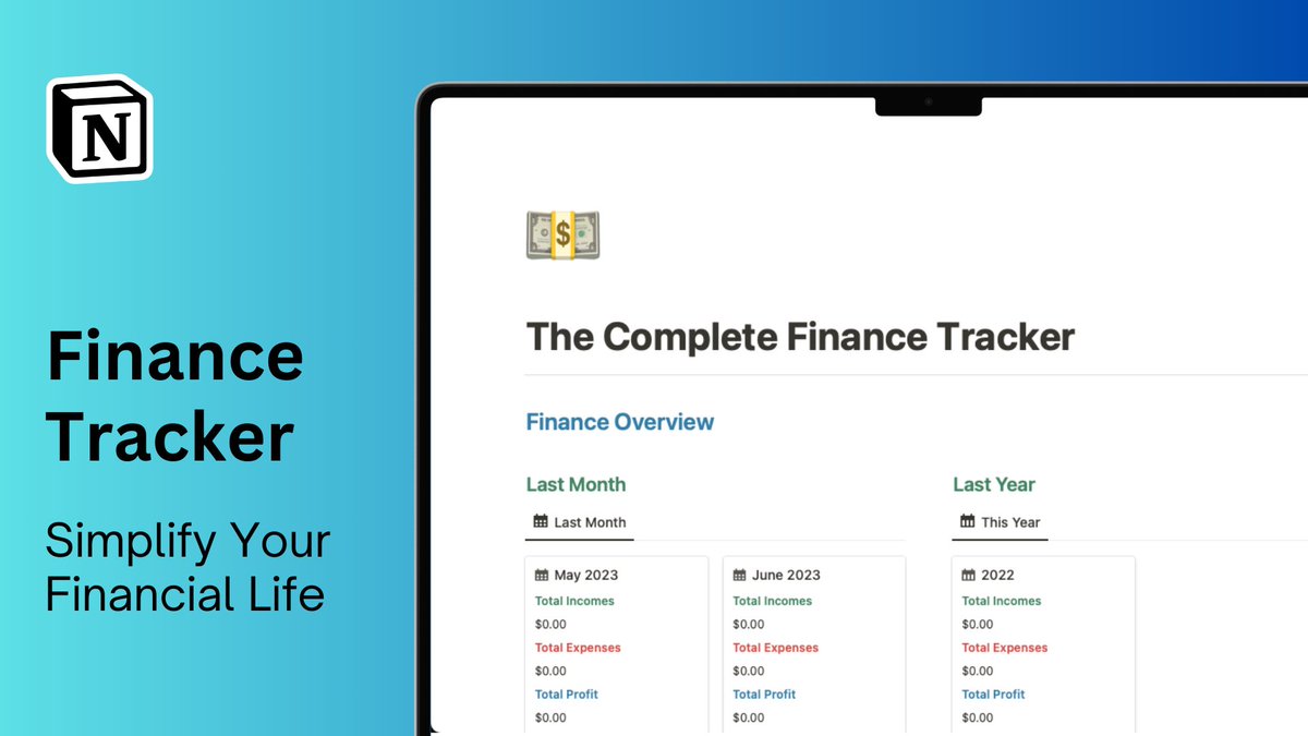 NotionSimo's tweet image. 🎉 Complete Finance Tracker Giveaway🎉

Grab your copy of Notion Finance Tracker, Worth $49!

It's FREE for the next 48 hours!

To participate:

1. Follow &amp;amp; Like this post
2. Retweet
3. Comment "DM" below

(Must be following so I can DM you)