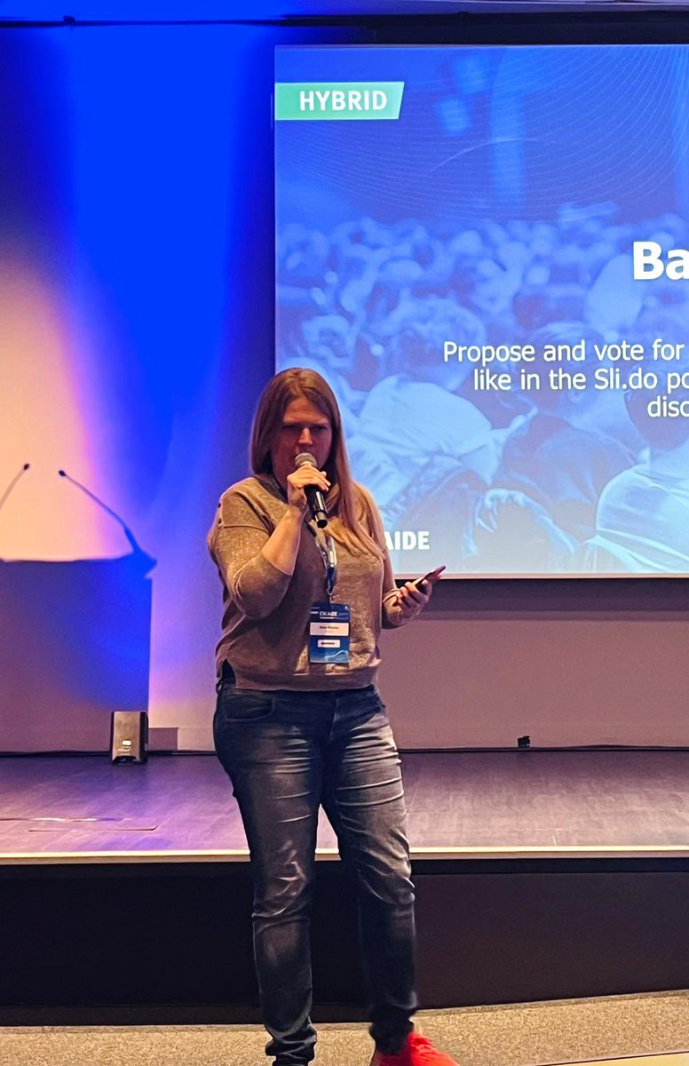 EANBoard's tweet image. Great turnout and discussions during barcamp at #ESCAIDE2023