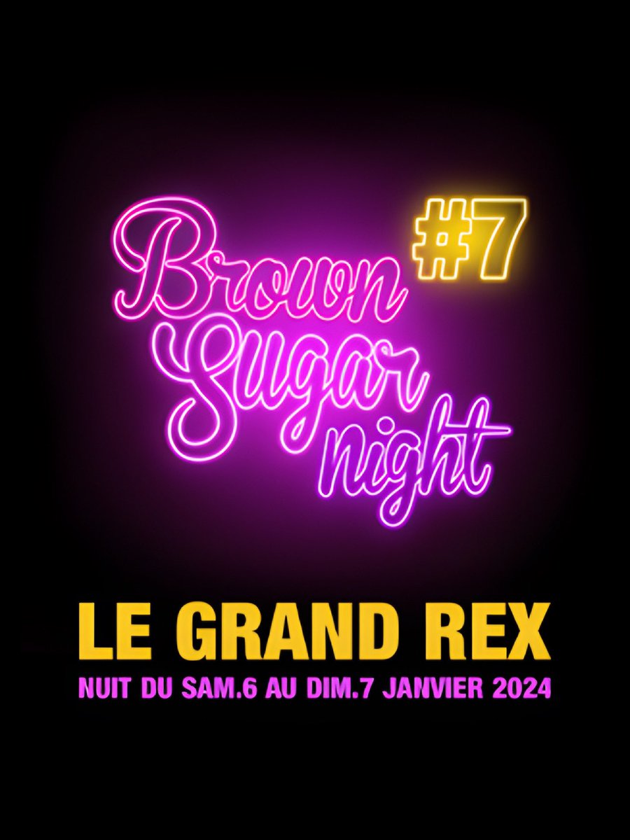 Le #BrownSugarNight, le festival de cinéma afro-américain, revient au #GrandRex dans la nuit du samedi 6 au dimanche 7 janvier 2024 avec la projection en avant premières exceptionnelle du film “ La couleur pourpre.”

Réservez vite vos places 🎟 tinyurl.com/3h6e3a7y