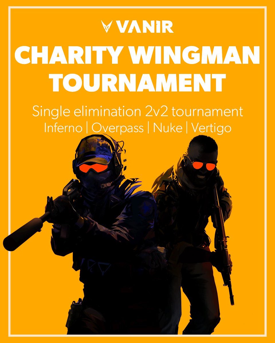 FREDAG, WOW FOR EN DAG! MEN FOR HVA DA? 🤔🤔

😯JO FOR GAMING, FINN FRAM EN GAMMEL VENN Å MELD DEIG PÅ VANIR x KREFTFORENINGEN SIN WINGMAN TURNERING I CS2, DET STARTER KL 19:00!
 
🏆🏆FETE PREMIER FOR VINNERE, SEERE, DELTAKERE.  😤😤

JOIN JOIN JOIN ⬇️⬇️
gamer.no/turneringer/va…