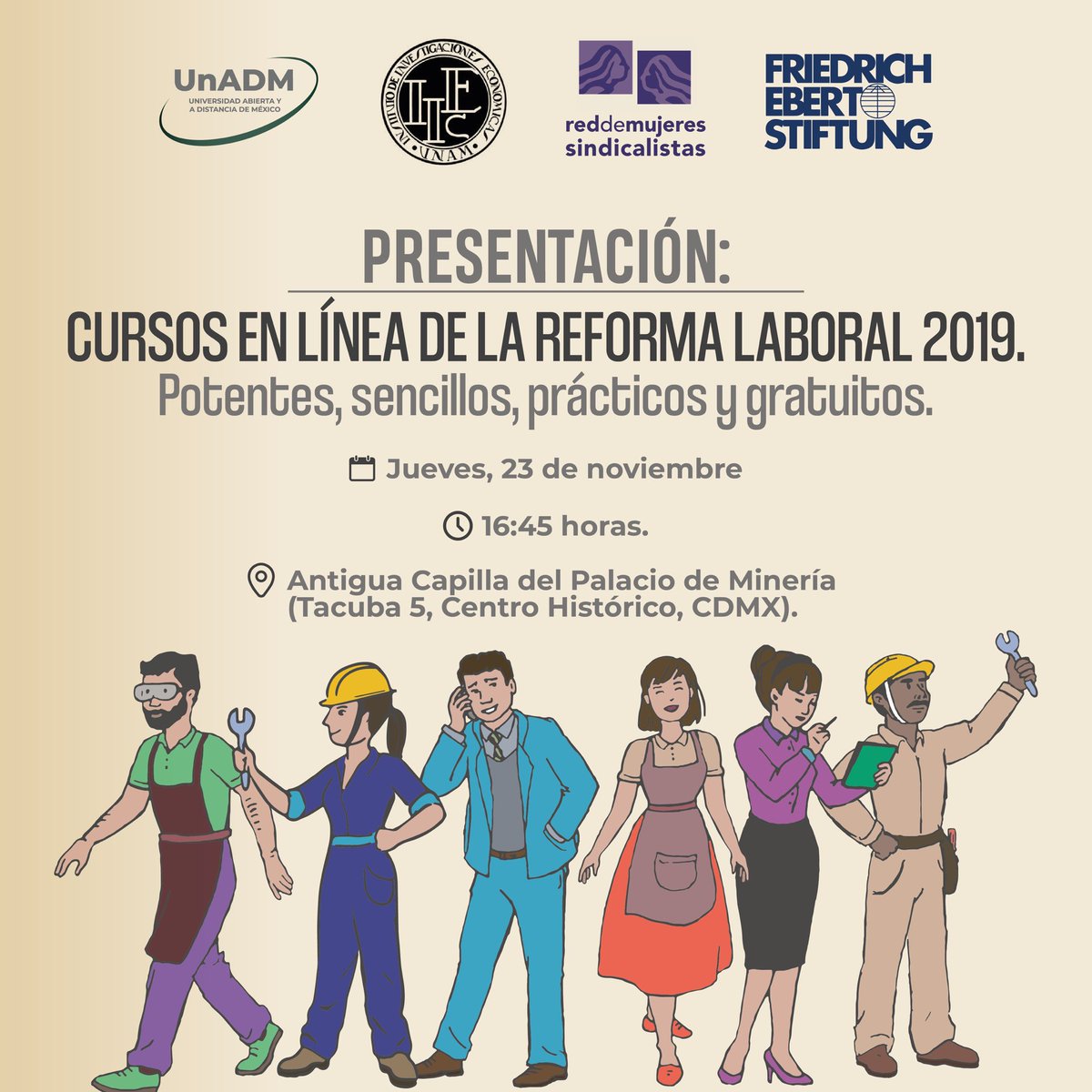 ¡Es hoy, es hoy!

Presentación: 10 cursos en línea de la #ReformaLaboral2019. Potentes, sencillos, prácticos y gratuitos.

Transmisión en vivo: youtube.com/live/6kaPL0s3i…

Regístrate a los cursos aquí: reformalaboral2019.unadmexico.mx/index.html

¡Súmate a la #NuevaRealidadLaboral!