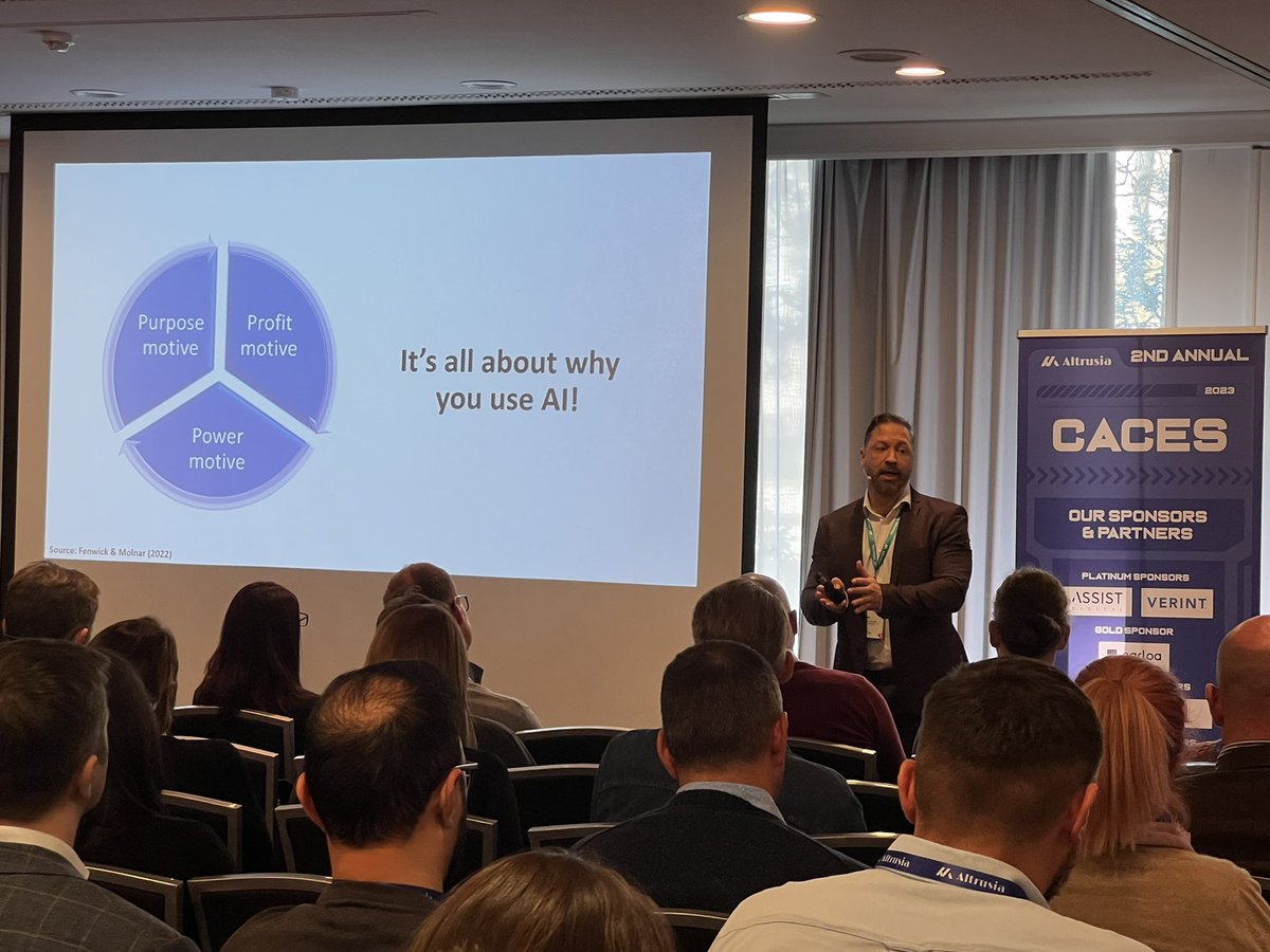 DrAFenwick's tweet photo. I had the pleasure today to present my thought leadership on the importance of humanizing AI as a way to bring humans and machines closer together in a responsible and sustainable manner. 

During my keynote at the Conversational AI & Customer Experience Summit in Munich, I spoke about the need to address issues we currently face with AI (specifically generative AI and large language models like #ChatGPT). As everyone today is looking to use AI as a tool to increase #productivity or improve customer interactions, the human component in AI implementation is left out of the equation which is bad for business and for society.

I also explained why (sometimes unintentionally) we design and use AI in ways that don’t benefit human values or potential. Thinking today how to be more proactive about humanizing AI at work and in commercial settings will not only motivate customers to continue to buy from you and employees to continue to work for you, but will benefit society as a whole. I provided some humanizing AI user cases to help plant the seed to become more human-centered with AI implementation. 

Humanizing AI is not just a moral imperative, it’s a business priority! 

#caces2023 #generativeAi #conversationalAI #artificialintelligence #psychology #technology #keynote #humanizeAI #thoughtleadership