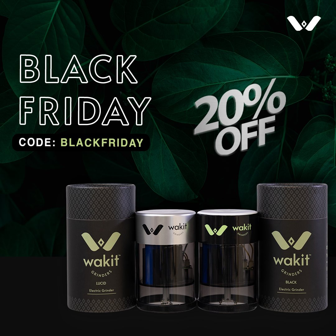 Happy Thanksgiving from the Wakit Family!!💚
Enjoy our 20% off BlackFriday Sale on all our Wakit Grinders. 
CODE: BLACKFRIDAY