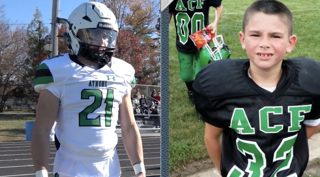Channel1450com's tweet photo. PREMIUM  - The Boys Of Fall – Athens Warriors

From the first time they put on the helmet and shoulder pads to the state championship game on Friday, we take a look at the Athens Warriors. 

@WarriorAthens  
https://t.co/RoZQ9uttgP https://t.co/VQ5ZsFpScv
