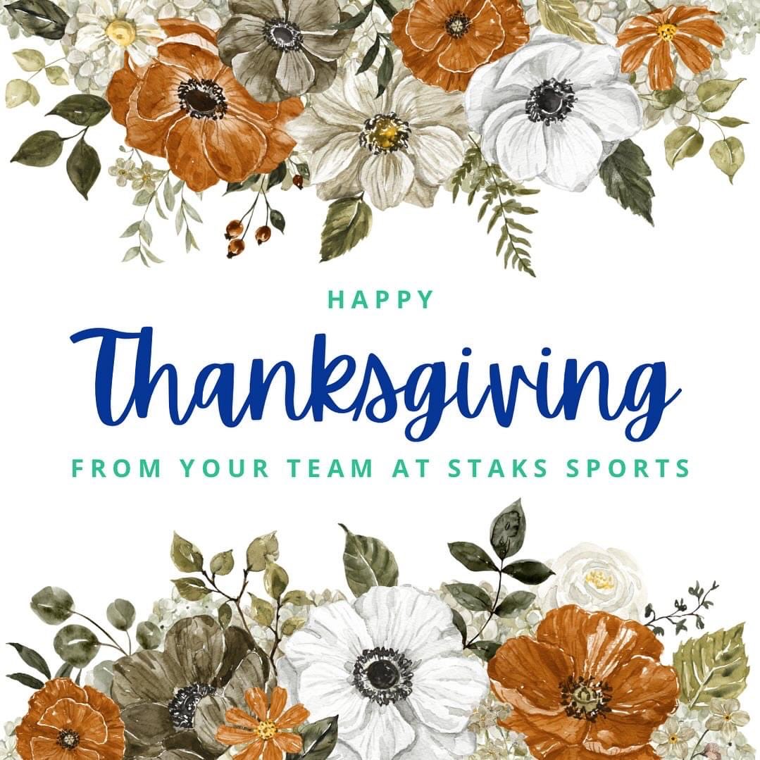 scottmpranger's tweet photo. Happy Thanksgiving from STAKS Sports!
#staks #monetizing #sports #fan #engagement https://t.co/ISZy7q5myP