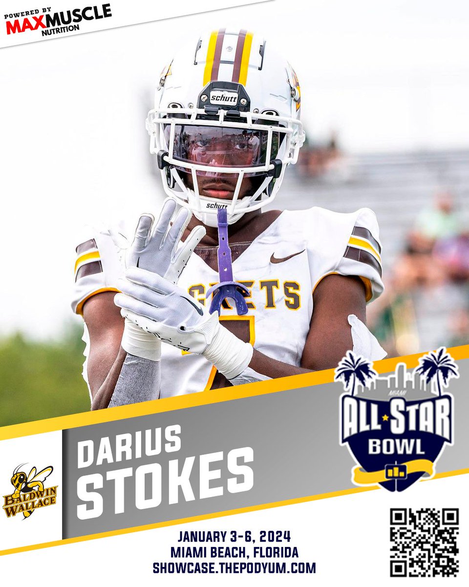 PodyumBowl's tweet photo. 🚨 𝗖𝗢𝗡𝗙𝗜𝗥𝗠𝗘𝗗 🚨

@_dstokes7 from @BWYJFootball has accepted the invitation to compete at the 2024 Podyum All-Star Bowl! See you in Miami!

https://t.co/f0V0LlH1yE 

#EarnYourLevel #CollegeAllStar #FootballShowcase #ProFootball #NFL  #CFL #XFL #USFL #ArenaFootball #InternationalFootball   

Powered by https://t.co/GyhQMZsg4C