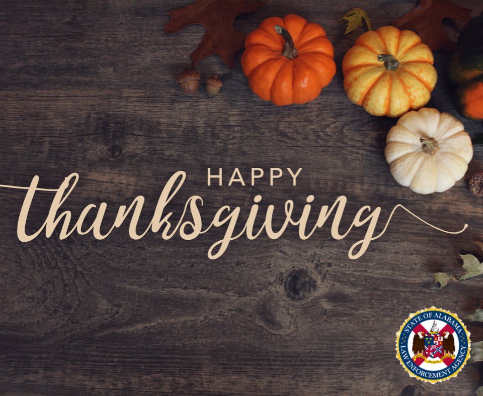From our family to yours, Happy Thanksgiving! We hope you have a wonderful & safe day with friends and family. Also, thank you to all the law enforcement officers and first responders who are working away from loved ones to protect & serve this holiday. We are forever grateful!