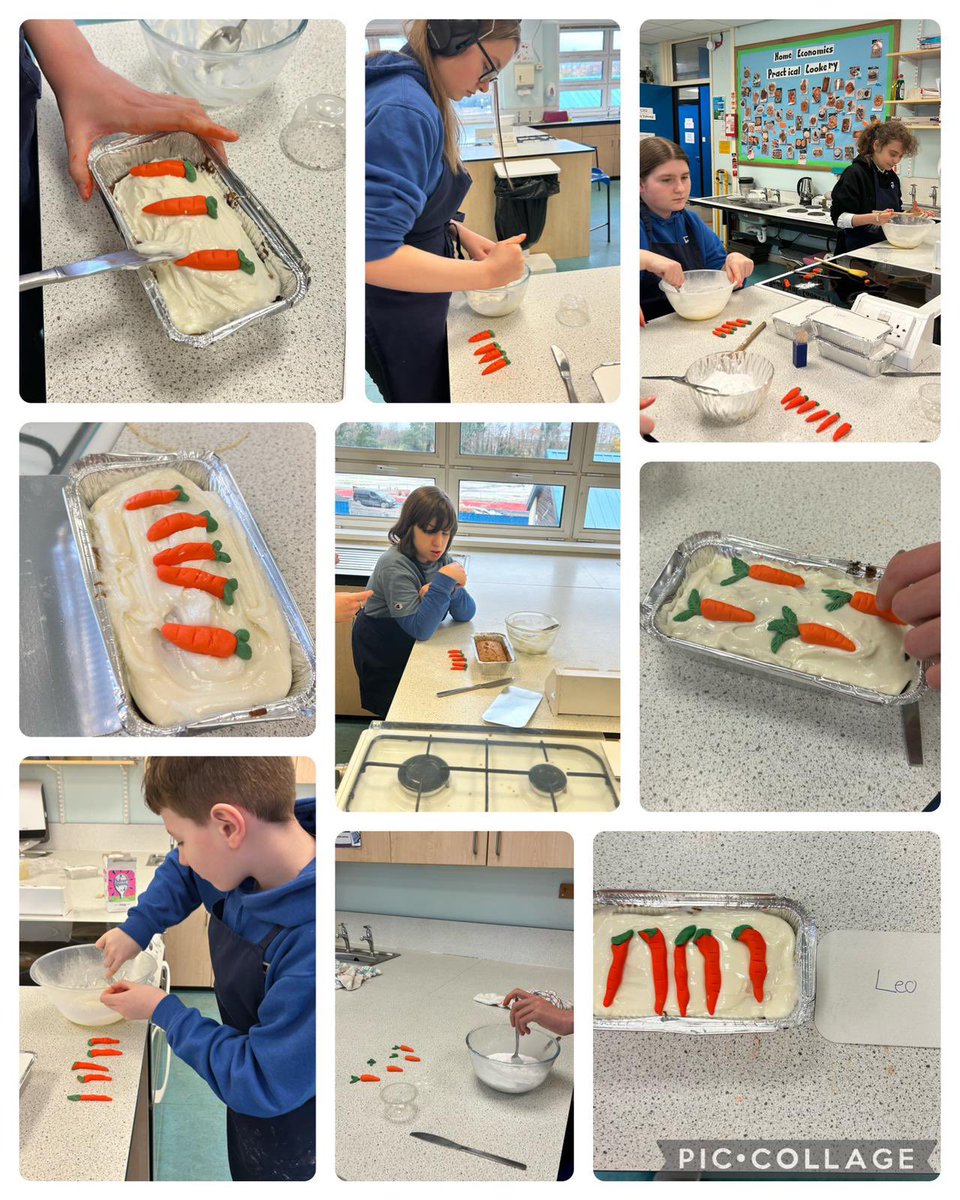 mhs_asn's tweet photo. Becoming skilled bakers in Mrs Young’s class, carrot cakes from last week  🥕😋 #cakecraft https://t.co/rTw6Jitl7f