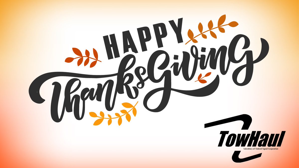 Happy Thanksgiving from your entire #TowHaul team! We sincerely hope your day is full of joy!
#Thanksgiving
#WeTowWeHaul