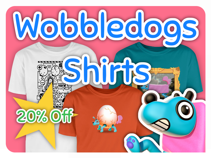 Wobbledogs shirts are currently 20% off! Go grab yourself a pup! robaroba.gg/collections/an…