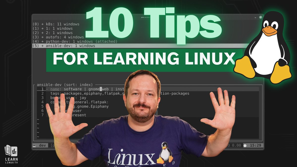 JayTheLinuxGuy's tweet image. Linux is a huge platform - so how exactly do you go about learning it? How do you balance all the topics you'll come across? In this video, Jay (a 20+ year #Linux veteran and published author) will give you his tips to help you #LearnLinux. youtu.be/AvGv2PmBwqA