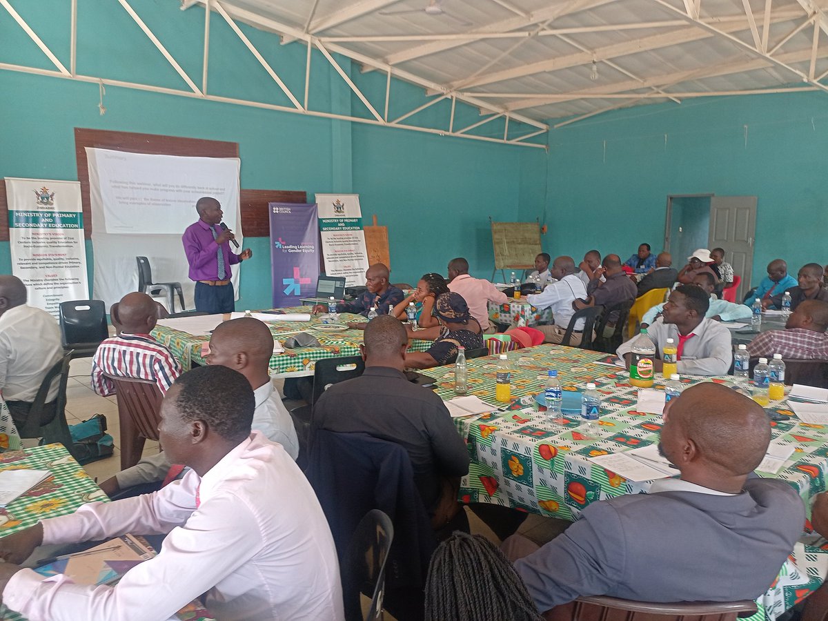 MoPSEZim's tweet photo. The #LLGE (leading learnin 4 gender equality)reflection workshops' 2nd group is currently underway in Chivi, Gokwe North ,&amp; Chivi. Participants wil present their schl projects to fellow leaders for feedback, further enhancing #GenderEquality in education. @taundoro, @zwBritish https://t.co/OszpI9Wdvu