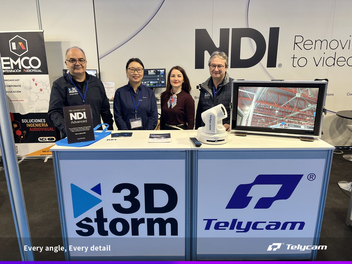 Telycamptz's tweet image. Telycam at #BITAM2023! 🚀 

A big thank you to everyone who joined us at the @NDIconnects  Pavilion explored the #NDIEcosystem Booth, and experienced groundbreaking Telycam&apos;s impressive brand new #PTZ camera #Explore SE.

Stay tuned for more updates!