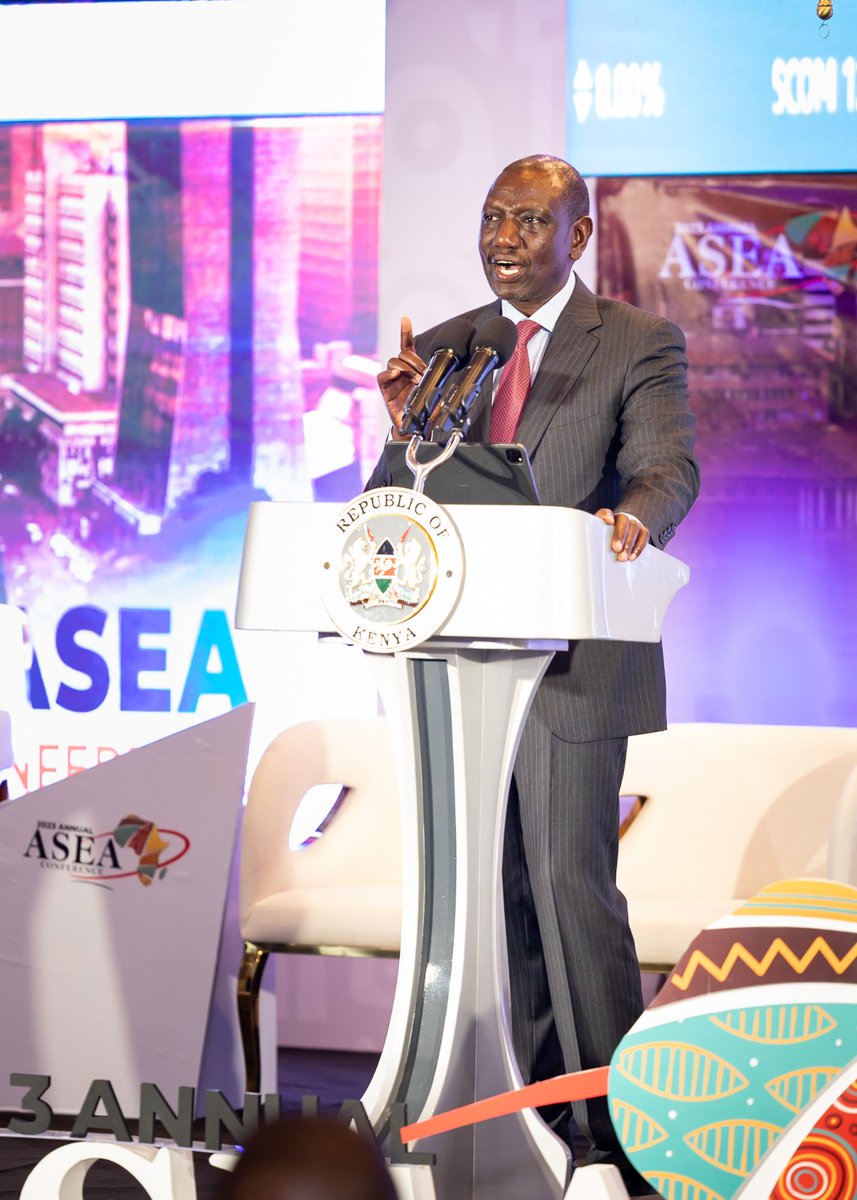 StanbicKE's tweet photo. Stanbic Bank is the proud sponsor of ASEA Conference 2023, with H.E. Dr. William Samoei Ruto as our esteemed chief guest who inaugurated the conference. The event brings together our key stakeholders in the Securities Exchanges in Africa.

 #ASEA2023  #CapitalMarkets https://t.co/mqdBKVm8ot