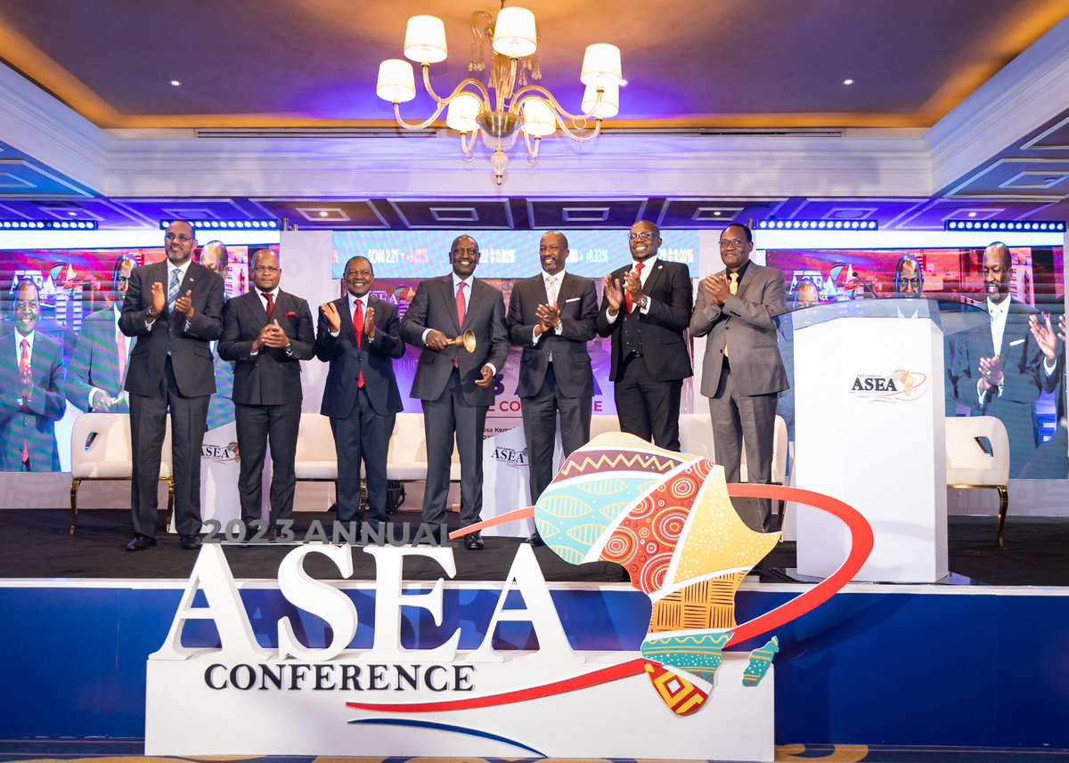 StanbicKE's tweet photo. Stanbic Bank is the proud sponsor of ASEA Conference 2023, with H.E. Dr. William Samoei Ruto as our esteemed chief guest who inaugurated the conference. The event brings together our key stakeholders in the Securities Exchanges in Africa.

 #ASEA2023  #CapitalMarkets https://t.co/mqdBKVm8ot