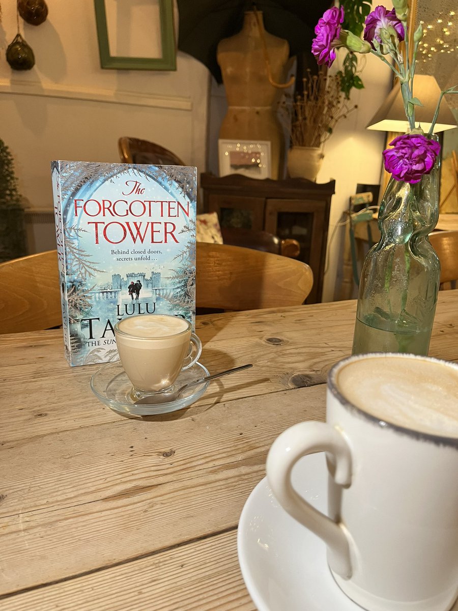 The Forgotten Tower and I went out for a publication latte to celebrate the big day … 🎉🎉🎉