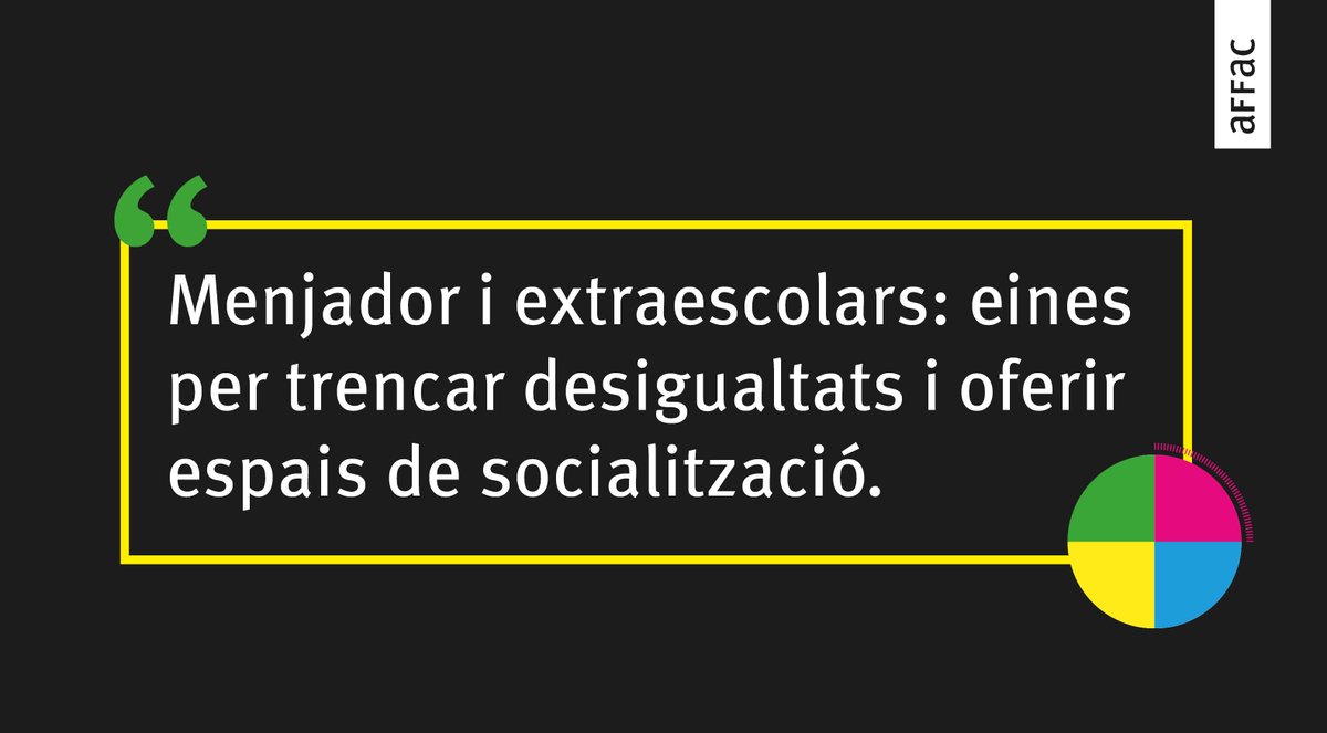 🔊 Trenquem desigualtats! El menjador i les extraescolars són espais de socialització imprescindibles per a combatre l’exclusió.

👂 En parlarem al webinar d’aquest dijous 30 de novembre.

📲 T’hi apuntes? bit.ly/jornadadebat