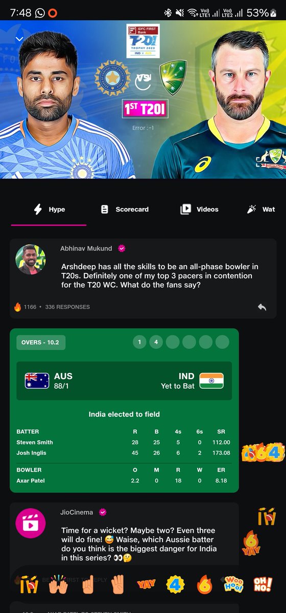 jdkumar's tweet image. Dear @JioCinema @JioCinema_Care your app has constant streaming issues on android.
I am constantly getting Error: -1 or 404: urlplayback not available. I am a premium subscriber.