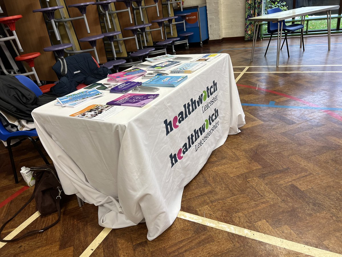 HWLL_Dulna's tweet photo. Hi everyone we are at Rowlatts Mead Primary Academy for their Help in our communities event. Come and have a chat about your local health and social services #HWLL #community #volunteer @Rowlatts_TMET @valonline @HealthwatchLeic @HWLL_Harsha @markfarmeruk @HWLL_Shirin https://t.co/q2hVIlgul9