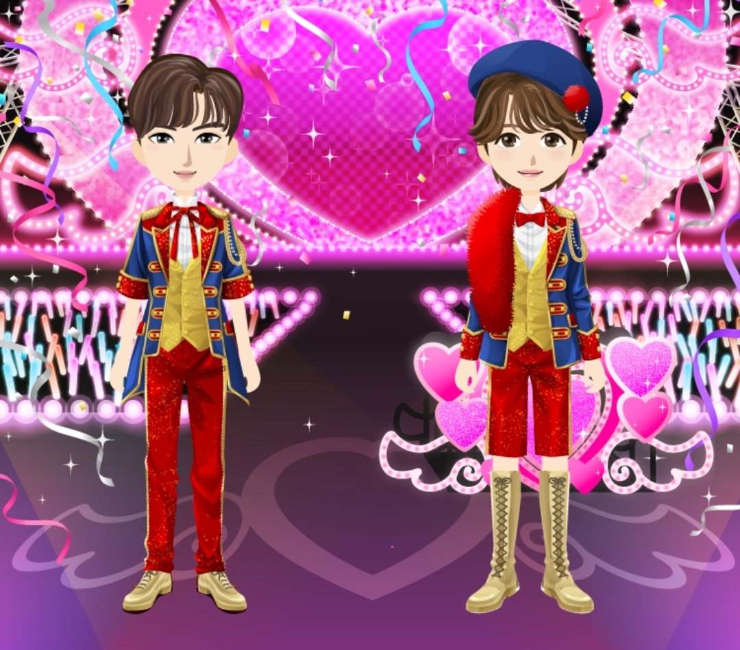 fluke_arashi's tweet photo. 今回のイベントは全然ダメだった
まぁ当初の目的通りちびキャラの着せかえは出来たからいっか
お揃い💖
#BMTF https://t.co/dtCsDHI2Zs