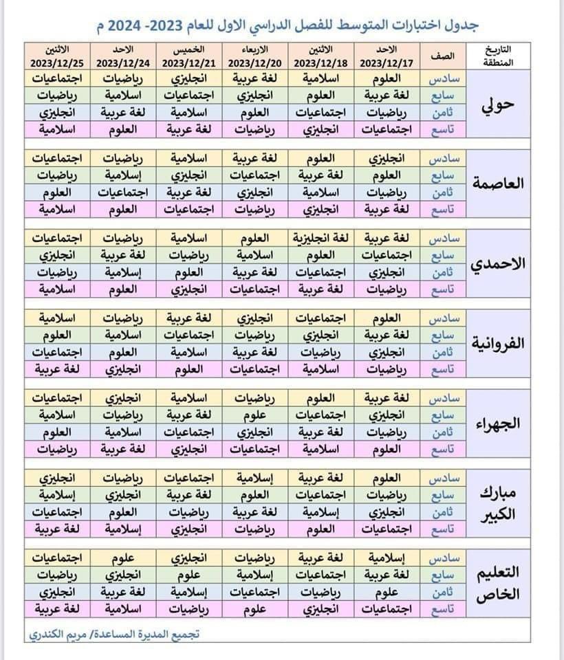 Arabic_AME's tweet photo. #جدول_المتوسط
#ك��رس_أول_الكويت
#امتحانات https://t.co/ezSGMEd33C