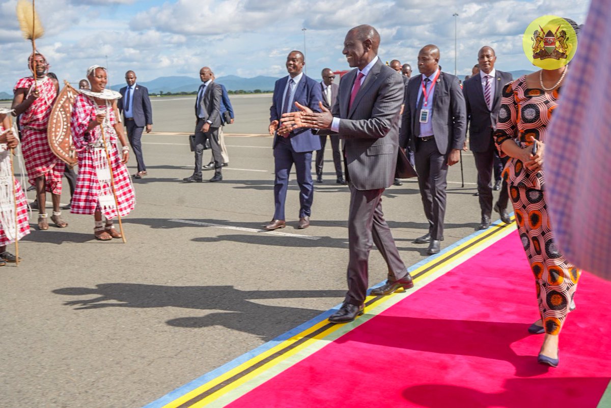 President William Ruto arrives in Arusha, Tanzania for the EAC High-Level Panel on Climate Change