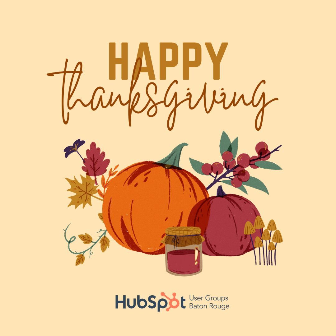 BatonRougeHUG's tweet photo. May your heart be as full as your plate this Thanksgiving. Grateful for the love, laughter, and abundance of blessings. 🦃🍂 #HappyThanksgiving #Gratitude #FamilyAndFeast https://t.co/PAL8cRP8I6