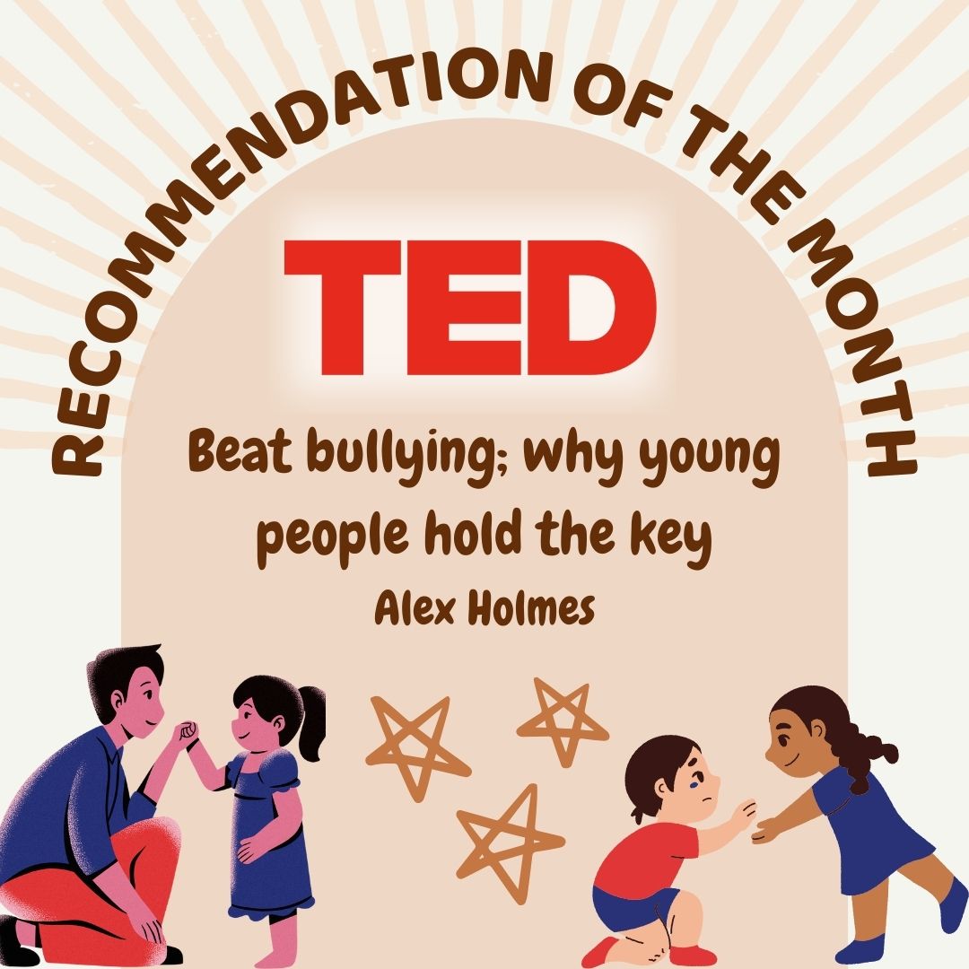 Our recommendation this month is a TED talk by Alex Holmes that explores how young people can be the key to beating bullying. Follow this link to watch the full Ted talk:

youtube.com/watch?v=0N1oA9…