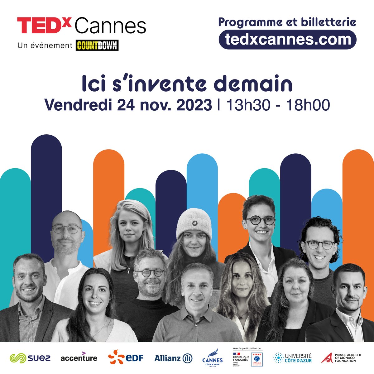 <a href="/Univ_CotedAzur/">Université Côte d'Azur</a> X <a href="/TEDxCannes/">TEDxCannes</a>  

🚨 J-1🚨
Rappel : Rendez-vous demain le 24/11 pour l'édition 2023 <a href="/TEDxCannes/">TEDxCannes</a> 

Avec des speakers <a href="/Univ_CotedAzur/">Université Côte d'Azur</a>: Francesca Casagli ,<a href="/LucieMonticelli/">Monticelli Lucie</a>,<a href="/JustineLipuma/">Lipuma Justine</a> 

➡ bit.ly/3G2KLRd

#UniCA #TedxCannes