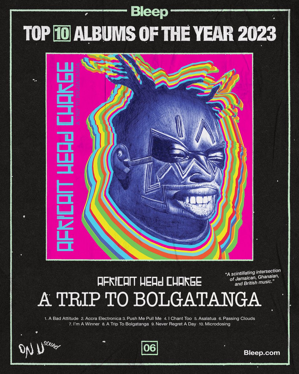 onusound's tweet photo. A Trip To Bolgatanga is in https://t.co/4ez0jubs6s’s top 10 albums of 2023.

+ All orders from Bleep include a bonus CD featuring previous Japan-only track 'Flim 18'
  
→ https://t.co/8JuT39qE04 https://t.co/Kp9xd4Uw86