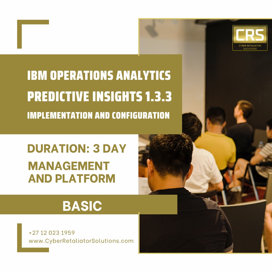CRS_Cyber's tweet image. 📈 Master Predictive Insights:
✅ Monitoring knowledge
✅ Linux skills
Configure analysis engines, set KPIs, automate thresholds, and more. Elevate your skills!
#AlwaysWinning #PredictiveInsights #Analytics #TwitterLearning