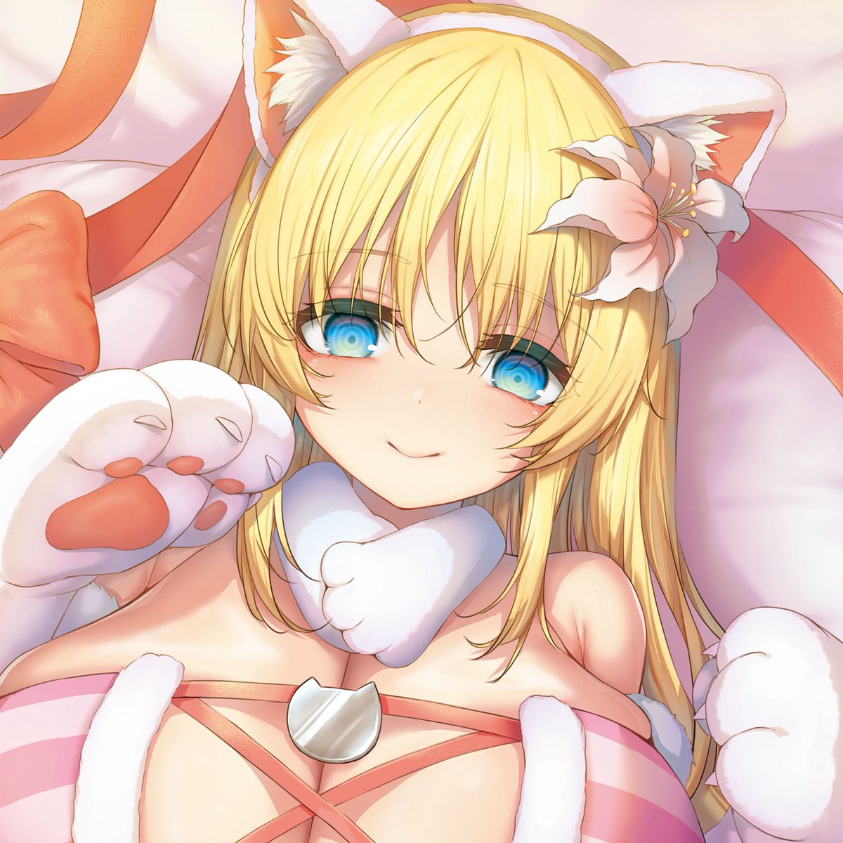 《エグゼ作品紹介㊲》
【うこ/TNM Collaboration Works】 
谷間姉妹を人気絵師の方々が描き下ろすコラボ企画⭐️
第15回は『生イキらぶほーる』が絶賛発売中のうこ先生が登場☆
スケベなエロ猫コスに身を包んだ月々美を描いていただきました♪
ムチムチで肉感たっぷりな月々美をプレゼントしちゃいます😋 