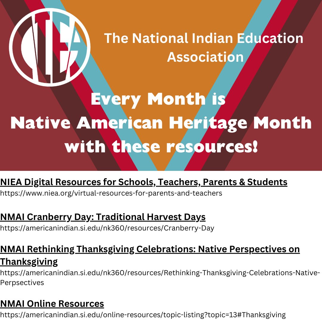 WereNIEA's tweet photo. Discover a wealth of resources ensuring accurate educational materials on Native Americans. Empower educators, students, and communities with precise knowledge. Explore these tools to foster a more inclusive and culturally aware learning environment. #NIEA #ItBeginsWithUs https://t.co/lslDxUfFpK