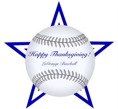 BaseballGranger's tweet image. LaGrange Baseball wants to wish you and your families a Happy Thanksgiving! 

Also, Grangers stay tuned in for details next week about our LaGrange Baseball Hitting Camp (Dec 18-20) from 9:30am-11:30am….. 

It’s Great to be a Granger!