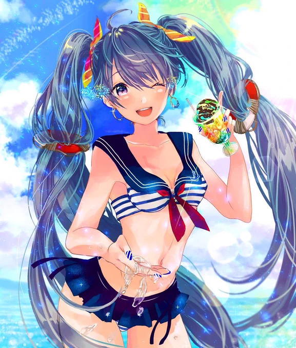 #いいツインテールの日 ミクちゃん 