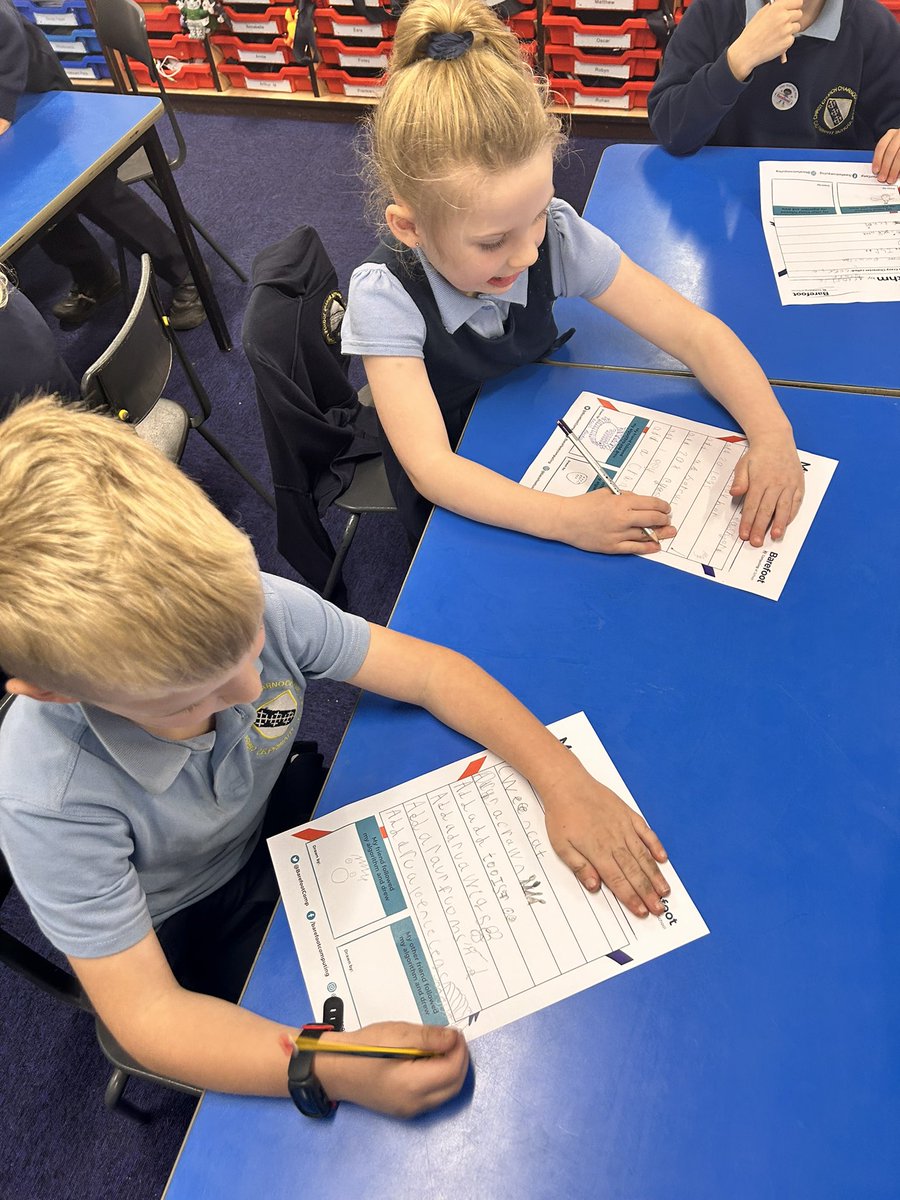 CCCRPrimary's tweet photo. Miss Bridge went through an algorithm with Y1 to make a crazy monster. After following it, we soon realised not all pictures looked like Miss Bridge’s so we debugged and wrote a better algorithm! 🤖#cccry1 #cccrcomputing https://t.co/4jzrJZIhEf