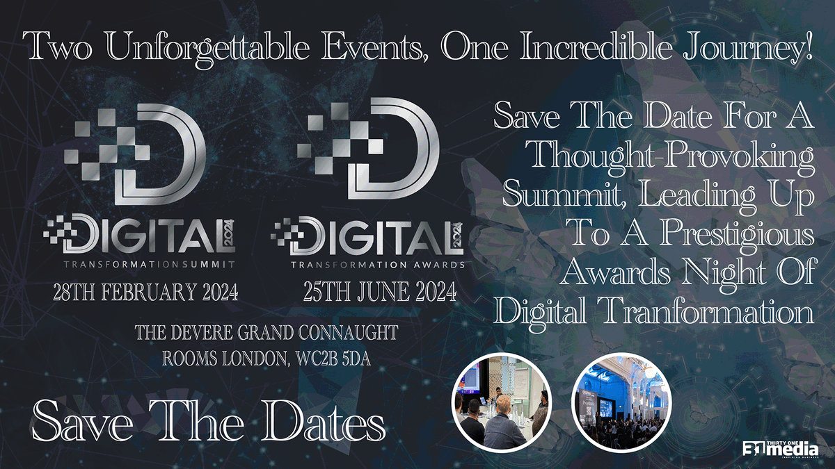DevOpsAmerica's tweet photo. Time To Save Your Dates!

This isn't just an event, it’s a digital rendezvous that will shape the way you view the future. Join us for the Digital Transformation Awards &amp; Summit and let’s redefine the digital landscape together!

More details: https://t.co/wFWxSCxv68 https://t.co/kpirJgyTCs