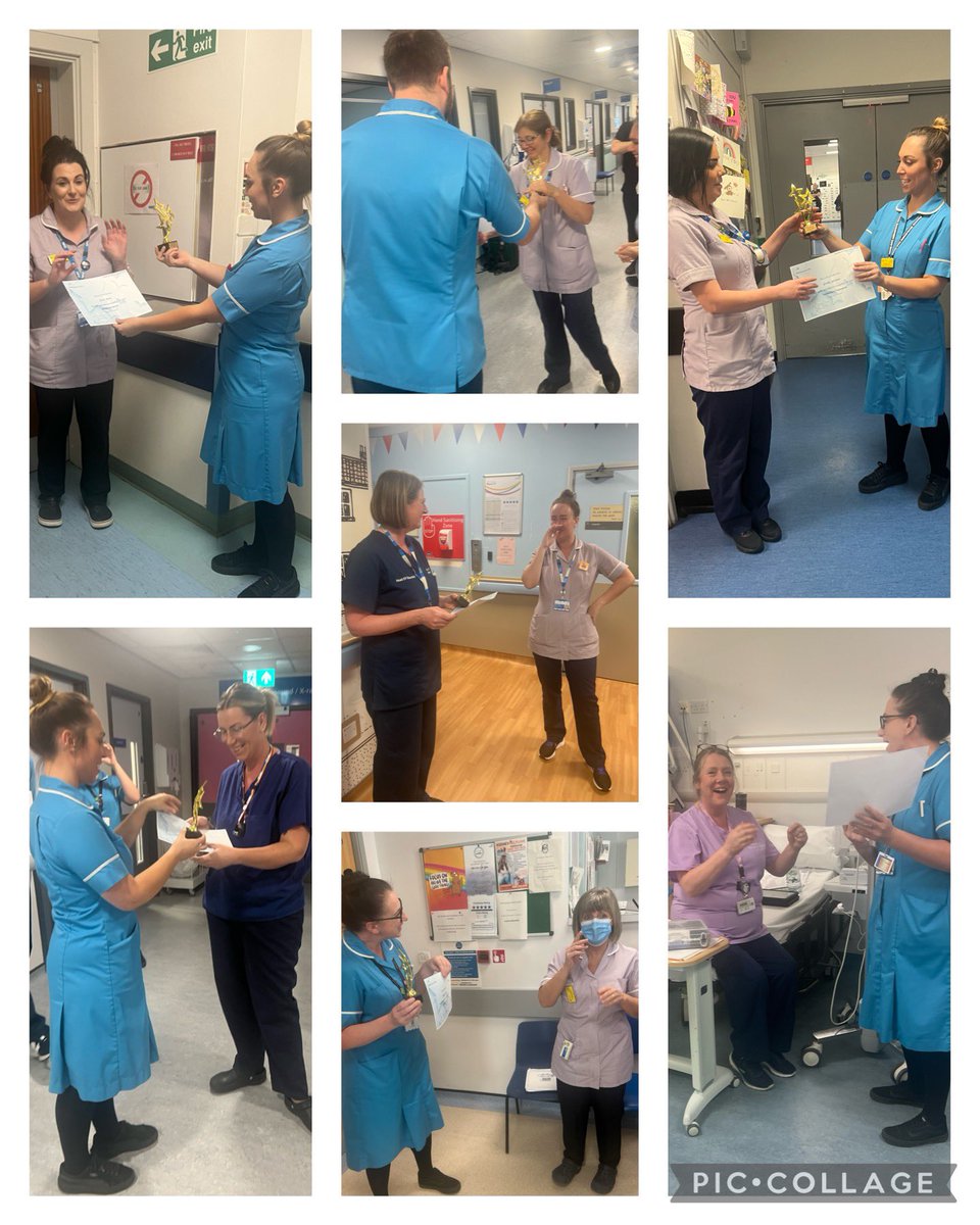 Lovely morning presenting award across the trust for HCSW day #TeamCountess <a href="/salkelsey/">Sallie Kelsey</a> <a href="/TheCountessNHS/">Countess of Chester Hospital NHS Foundation Trust</a> #HCSWday