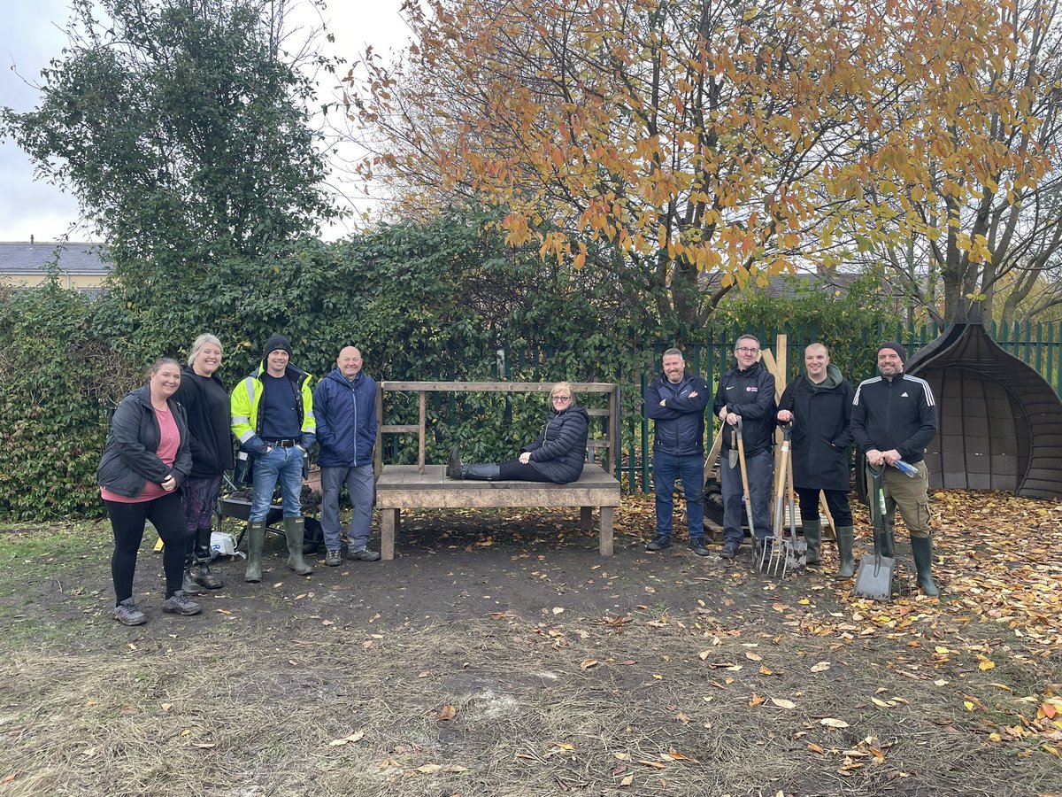 Thank you to the incredibly talented and hard working team of volunteers <a href="/CBRE/">CBRE</a> for creating a fantastic mud kitchen, boardwalk and pathways in our forest school. You have made such a difference to so many children.