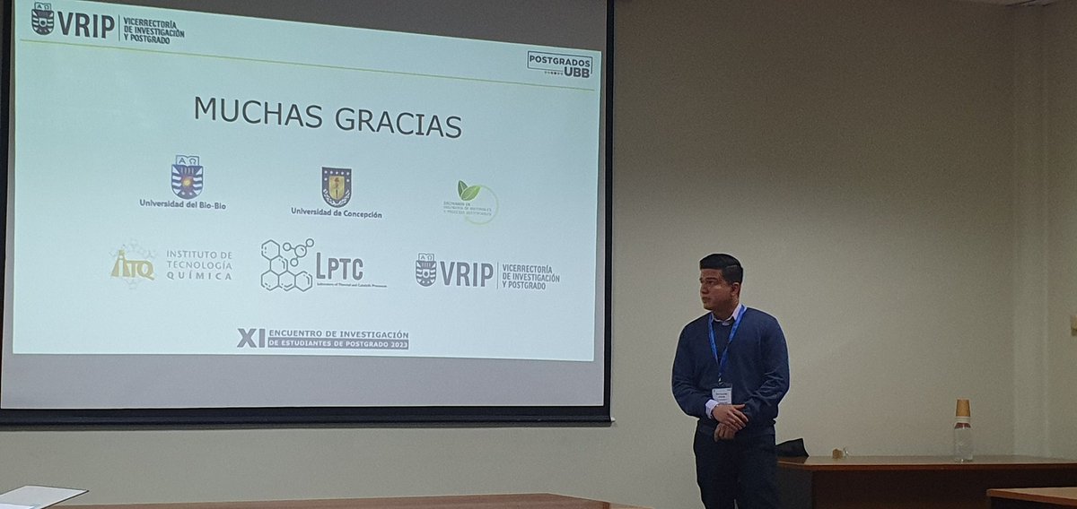 LPTB-UdeC (@lptcubb) on Twitter photo Alex Fernández is presenting his PhD project in the postgraduate Congress at UBB. Thanks <a href="/vripubb/">Vicerrectoría de Investigación y Postgrado</a> @LptcUbb Alex Fernández is presenting his PhD project in the postgraduate Congress at UBB. Thanks <a href="/vripubb/">Vicerrectoría de Investigación y Postgrado</a> @LptcUbb