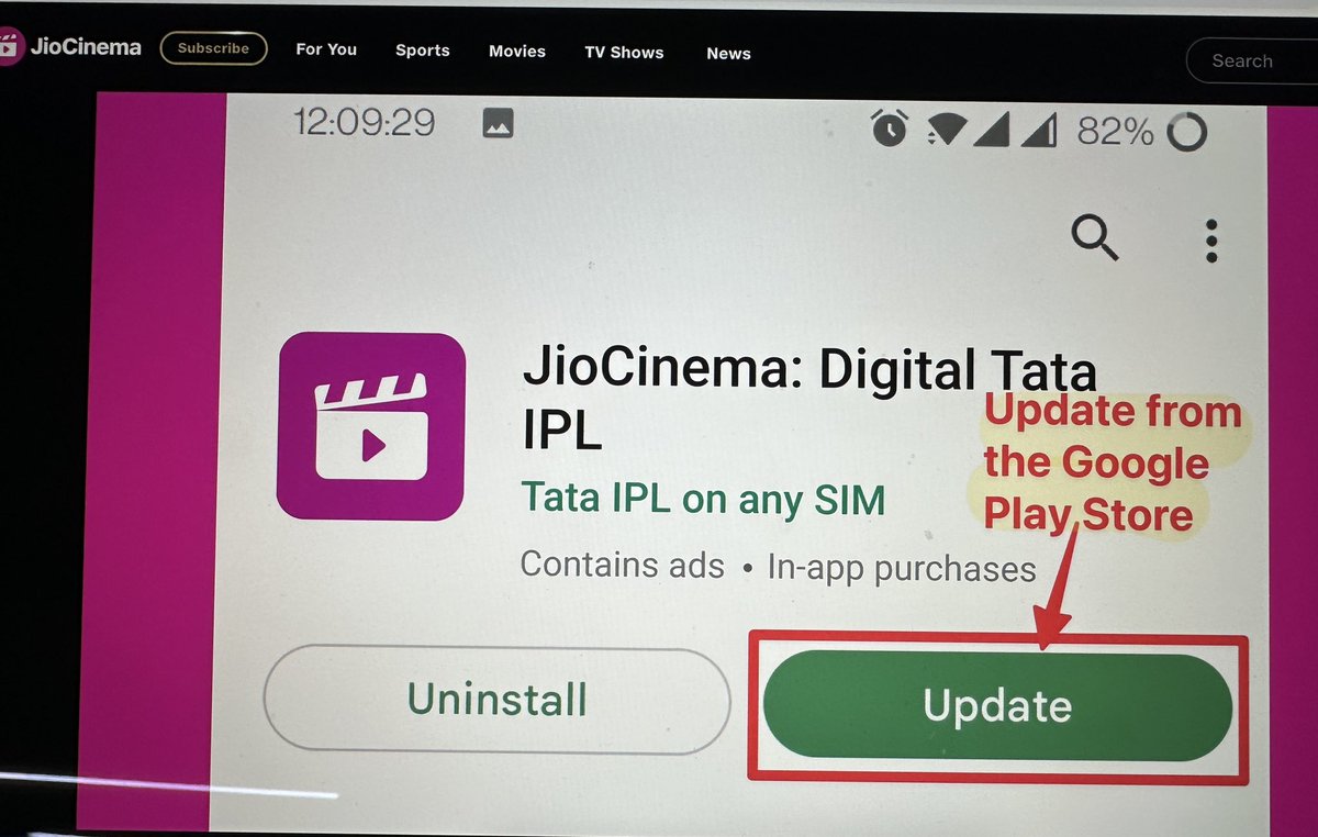 tech_burner's tweet photo. Jio Cinema server down during India VS Australia T20 Match https://t.co/RbPvkBQwBy