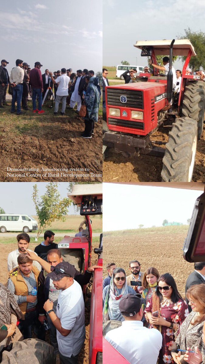 MSuleet's tweet photo. National Centre of Rural Development team undertook a visit to witness precision agriculture cutting-edge technology of AutoSteer Systems. #PrecionAgriculture #GreenAI @c4pagri https://t.co/2dpSxtE26c