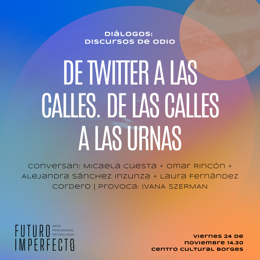 revistaanfibia's tweet photo. ✨ ¡TERCER DÍA DE #FUTUROIMPERFECTO!
En el #CCBorges (Viamonte 525)
14.30 - Discursos de odio
16.30 - Narrativas de lo real
18.30 - Cierre con @HorvatSrecko
¡Miralo en vivo! 👇
https://t.co/SqydfMCKdC
Info e inscripción para todas las propuestas👇
🔗https://t.co/bWFphzaW4r https://t.co/0jK3Ro02Ws