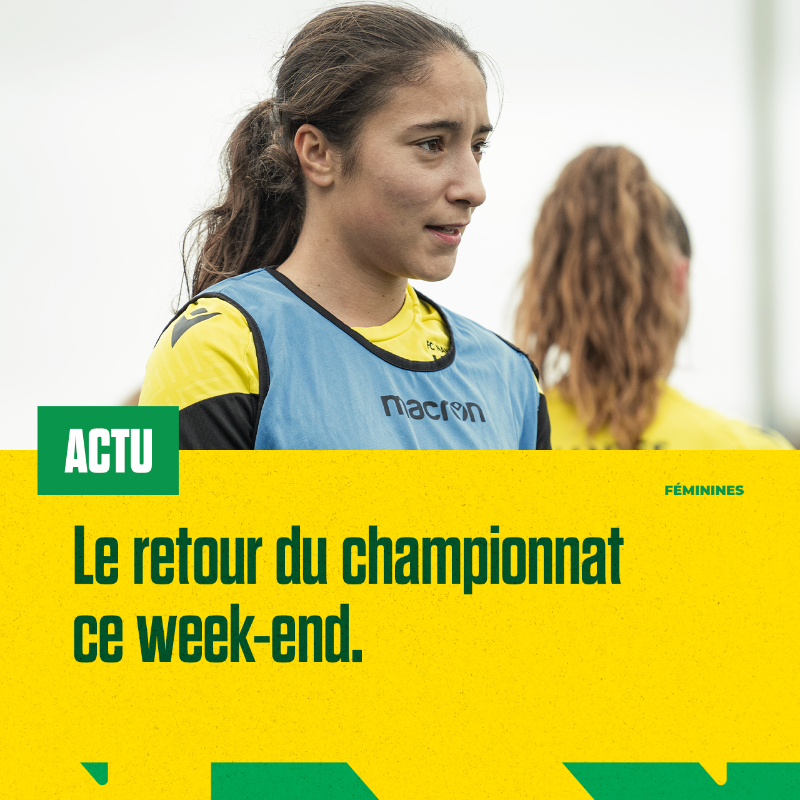 FCN_Feminines's tweet photo. 👩‍💻 Trois matchs ce week-end au programme.

#OnEstNantes