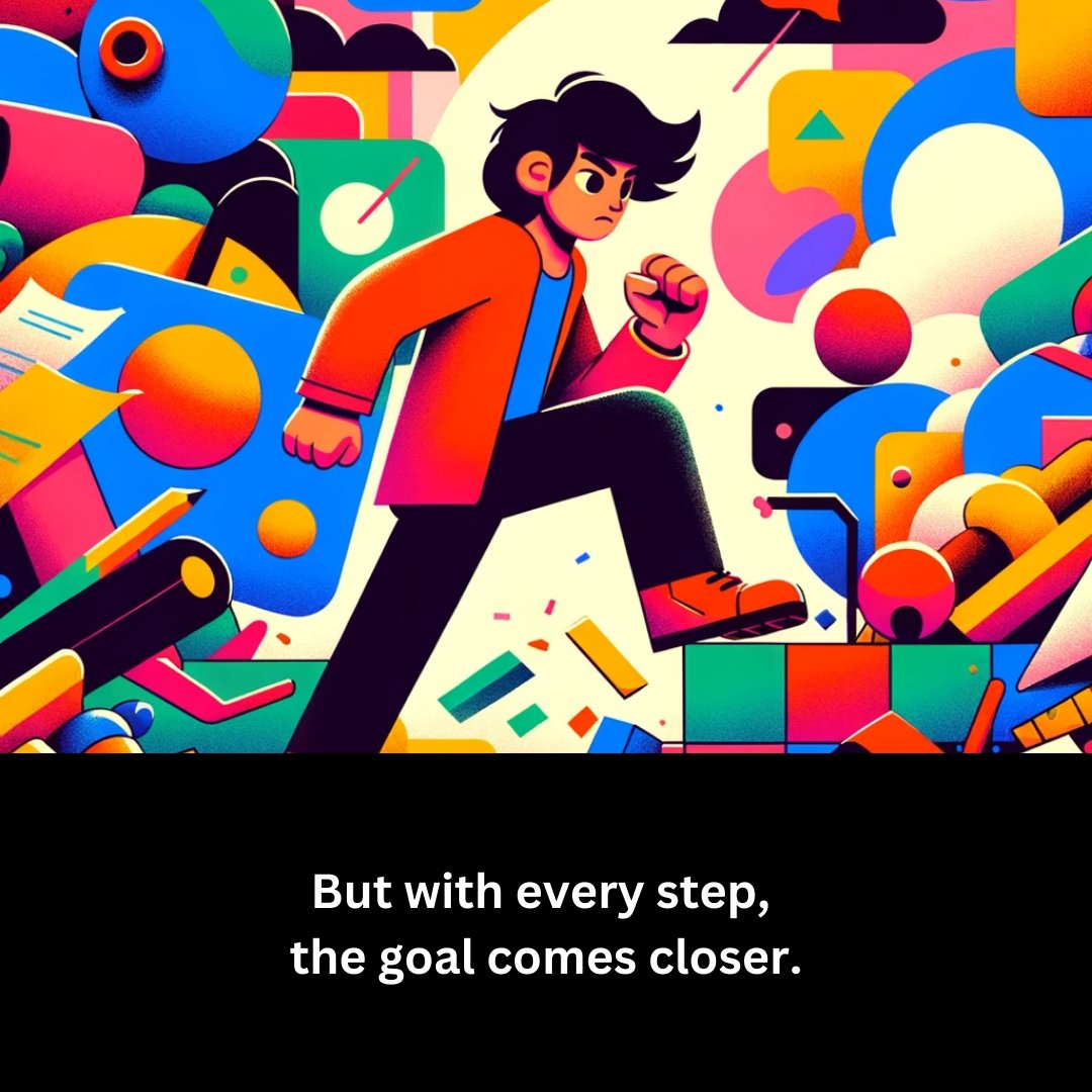 Sometimes the only thing one can focus on is taking a tiny little step forward because everything else is just a giant chaotic mess.

#SmallSteps #Resilience #MindfulLiving