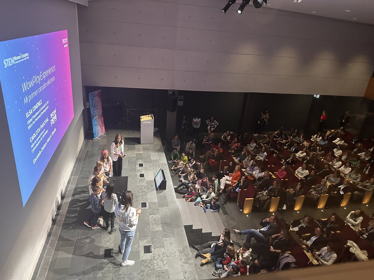 StemwomenEurope's tweet photo. ⭐️#SWC2023 INSPIRACIÓN Elsa Giménez, Global President of Schools &amp; CEO KitCo For Personal Development  WowPlayExperience – Mi primer circuito eléctrico Carlota Pascual, Jefa de operaciones &amp; Cofundadora de WoWplay @Esade Campus #Barcelona #StemTalent #NiñasStem #NiñosStem https://t.co/Jik3uQjNC7