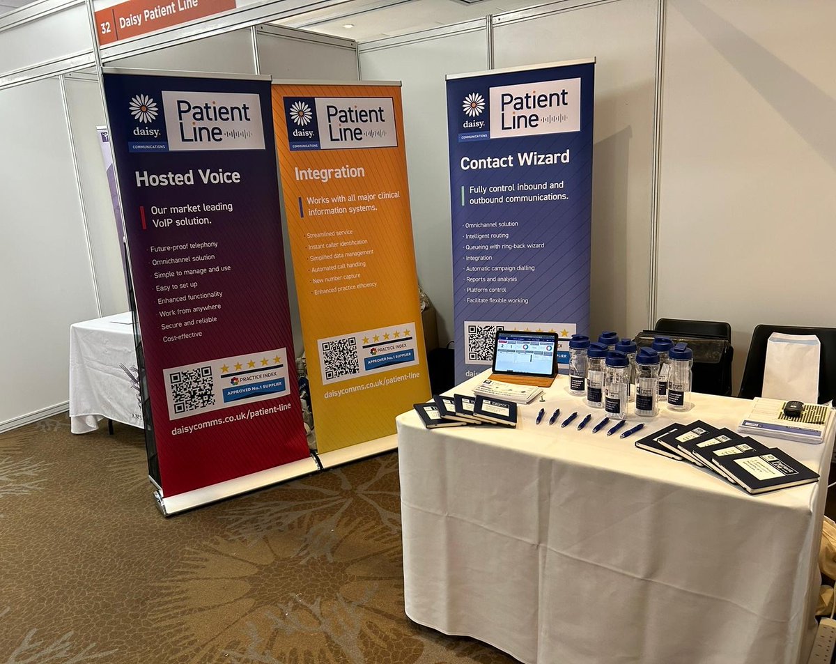 DCPatientLine's tweet photo. Daisy Patient Line will be exhibiting at MIP London today.

We will be at stand 32, come and say hi! 👋

#managementinpractice #healthcare #networking #futureofhealthcare #solutions https://t.co/GFSBZV2l1q