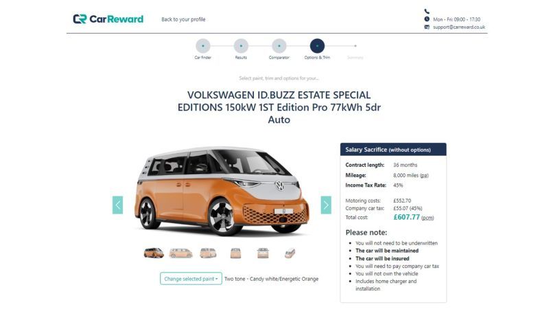CarReward's tweet image. Yesterday, the Chancellor announced a reduction in National Insurance. Today, CarReward already reflects the change.

Final testing with VW ID. Buzz was no chore!

#budgetday #salarysacrifice #VWIDBuzz #ElectricVehicles
