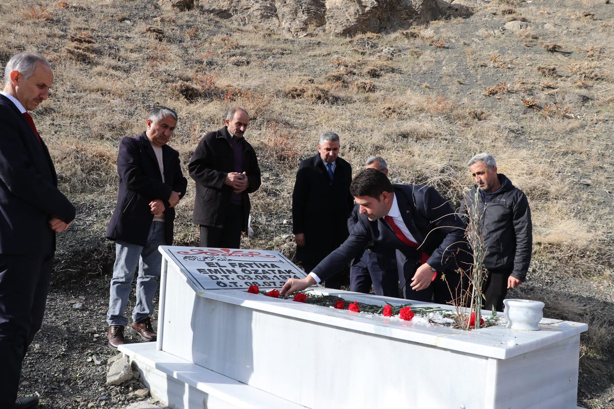 Hakkari_MEM's tweet photo. 💫 İl Müdürümüz Sn.@nrtttin_ylmz, 24 Kasım Öğretmenler Günü kapsamında, vefat etmiş öğretmenlerimizden; Emin Özatak ve Osman Korkmaz’ın mezarlarına ziyaret gerçekleştirdi.

Meslektaşlarımıza, Allah rahmet eylesin, mekanları cennet olsun. 🪦

@tcmeb @Yusuf__Tekin @alicelik_64 https://t.co/vTVGOQdUaG