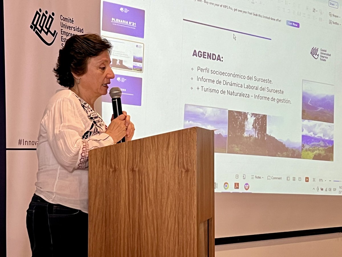 cueesuroeste's tweet photo. #AEstaHora damos inicio a la Plenaria N. 21 del CUUES suroeste. En este espacio, hablaremos sobre el perfil socioeconómico, el informe de Dinámica Laboral del Suroeste y por último, sobre el turismo de naturaleza como estrategia para la conservación. https://t.co/CnR4Jhkyfm